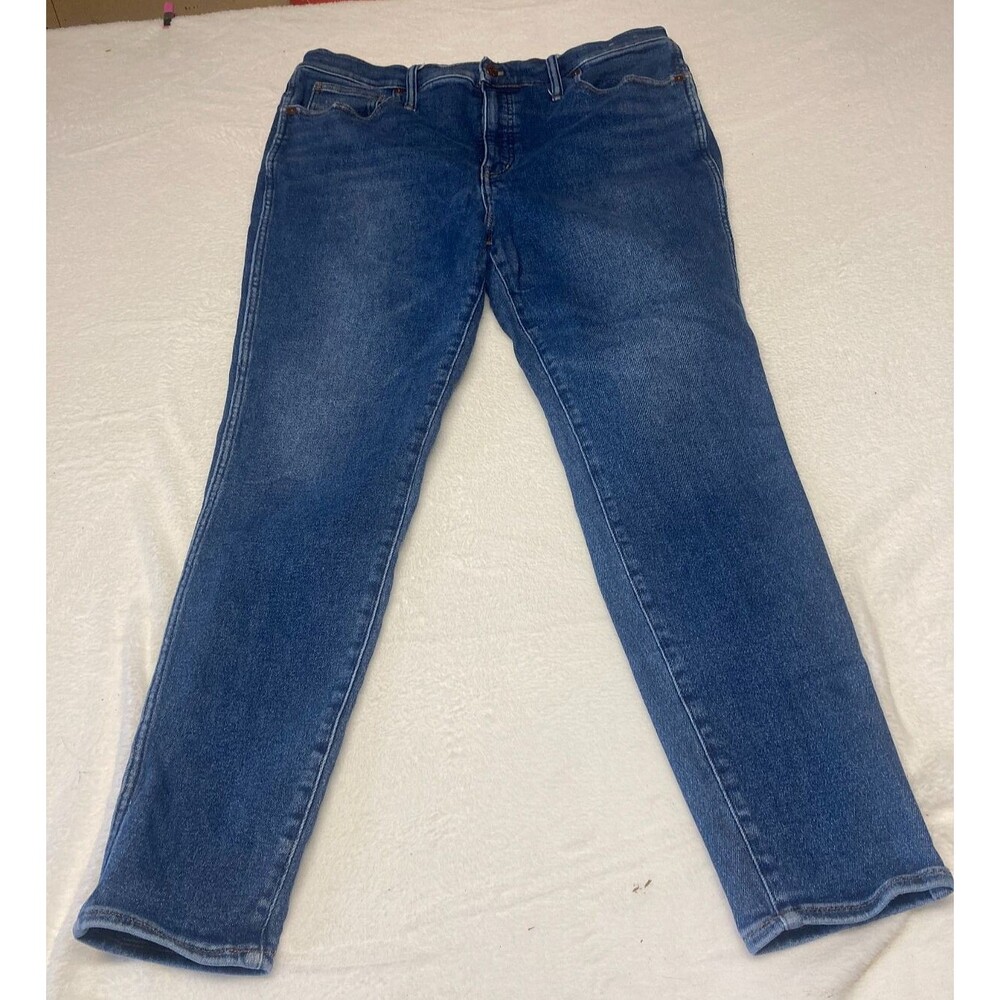 Madewell Jeans  Madewell 10" High Rise Skinny Jeans Blue Stretch Size 33
